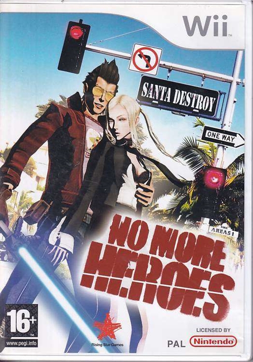 No More Heroes - Wii (B Grade) (Genbrug)